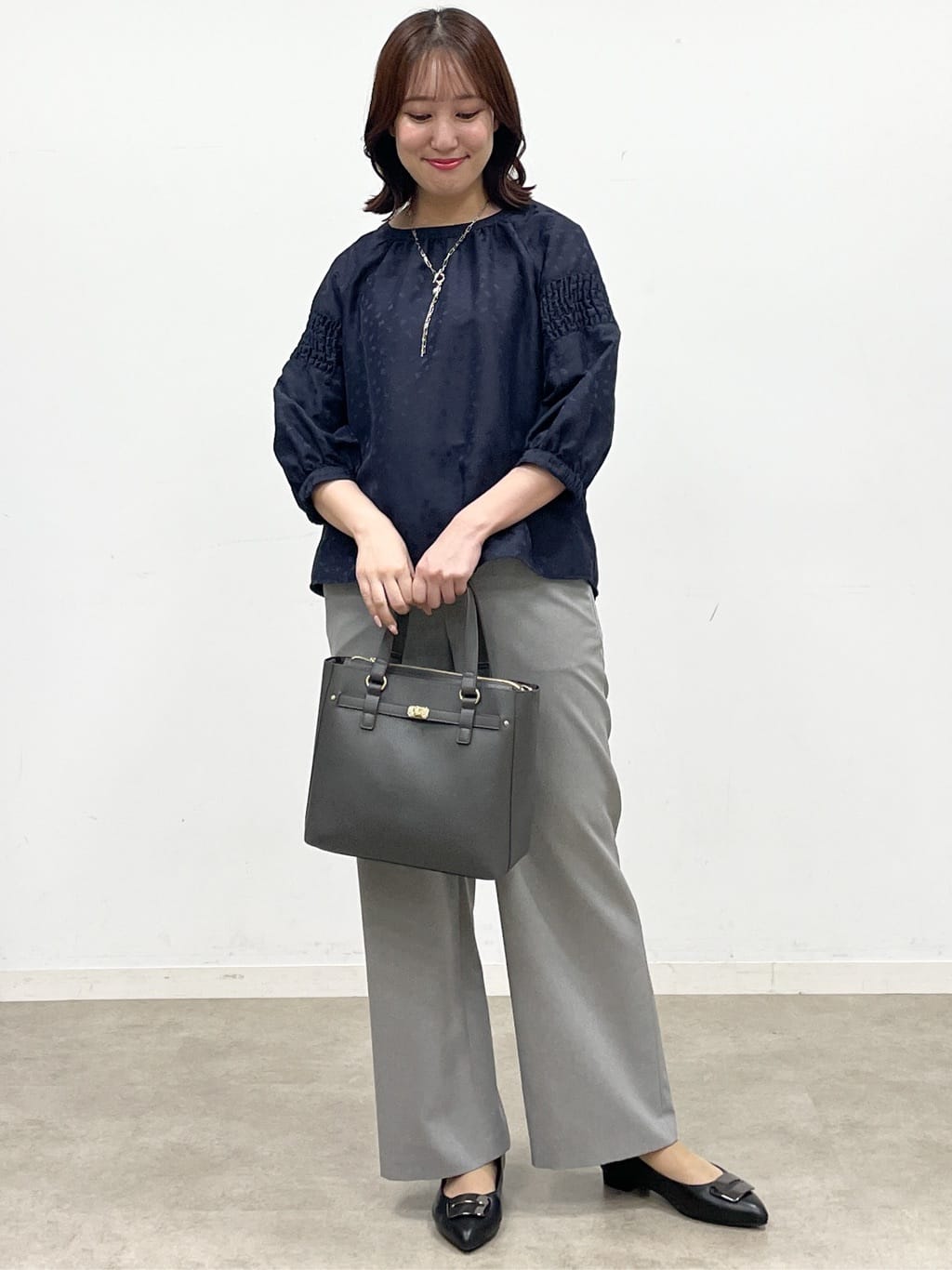 yukariさんの「Reflect｜【一枚で着映える◎】レオパード風ジャカードブラウス」を使ったコーディネート