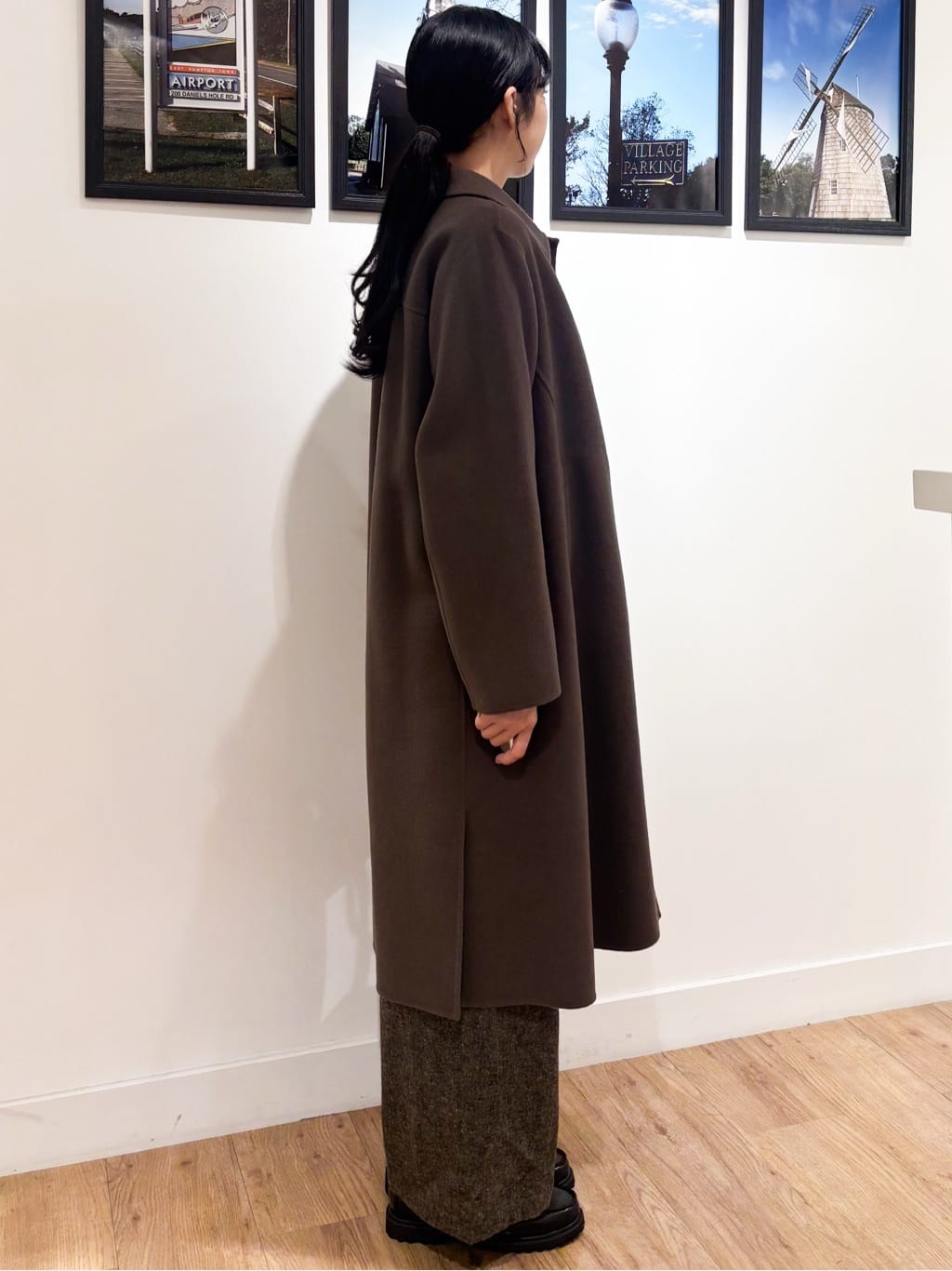 Ririkaさんの「Dessin｜ベロア巾着バッグ」を使ったコーディネート