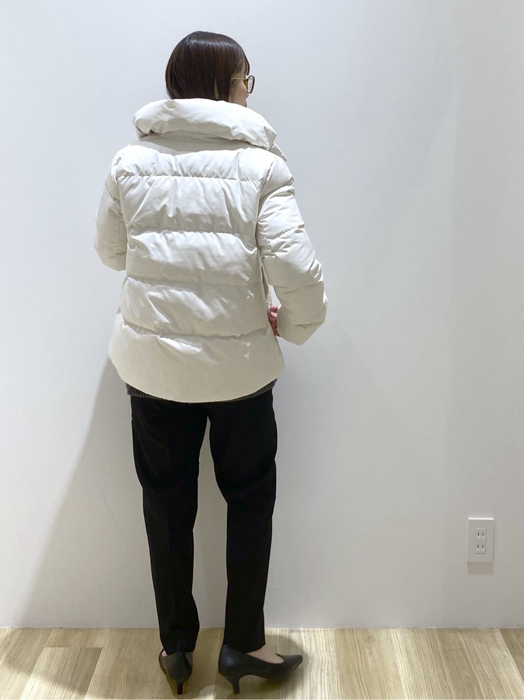 えりさんの「OPAQUE.CLIP｜撥水ショートダウン【防風／抗菌防臭／洗濯機洗い可】《SS～LL》」を使ったコーディネート