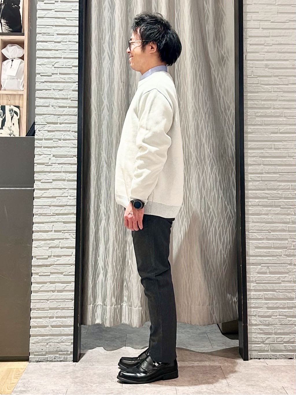 KENJI Iさんの「THE SHOP TK｜バーズアイジャケット 【洗濯機OK/セットアップ可】」を使ったコーディネート