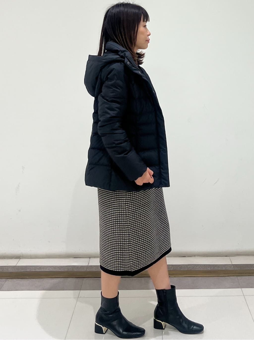 AYAさんの「COUP DE CHANCE｜【FP800保温性◎／抗菌防臭／手洗い可】ミドル丈ダウンコート」を使ったコーディネート