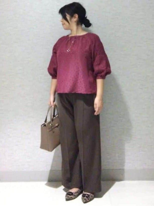 sakoさんの「Reflect｜【一枚で着映える◎】レオパード風ジャカードブラウス」を使ったコーディネート
