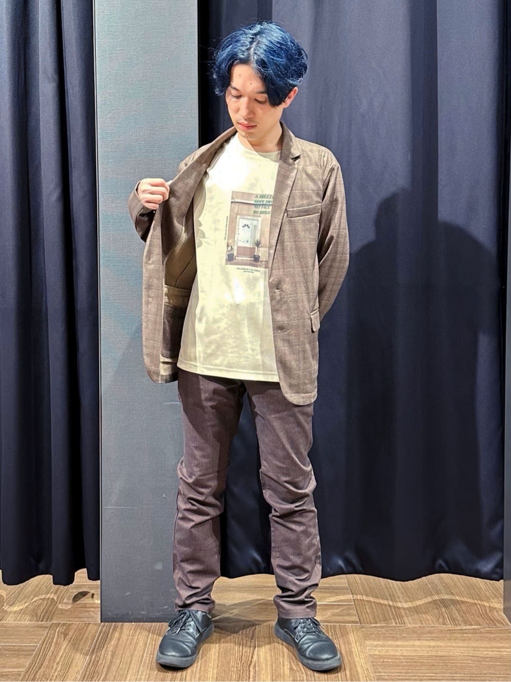tomoyaさんの「THE SHOP TK｜ホームスパンジャージジャケット【セットアップ可/洗濯機OK】」を使ったコーディネート