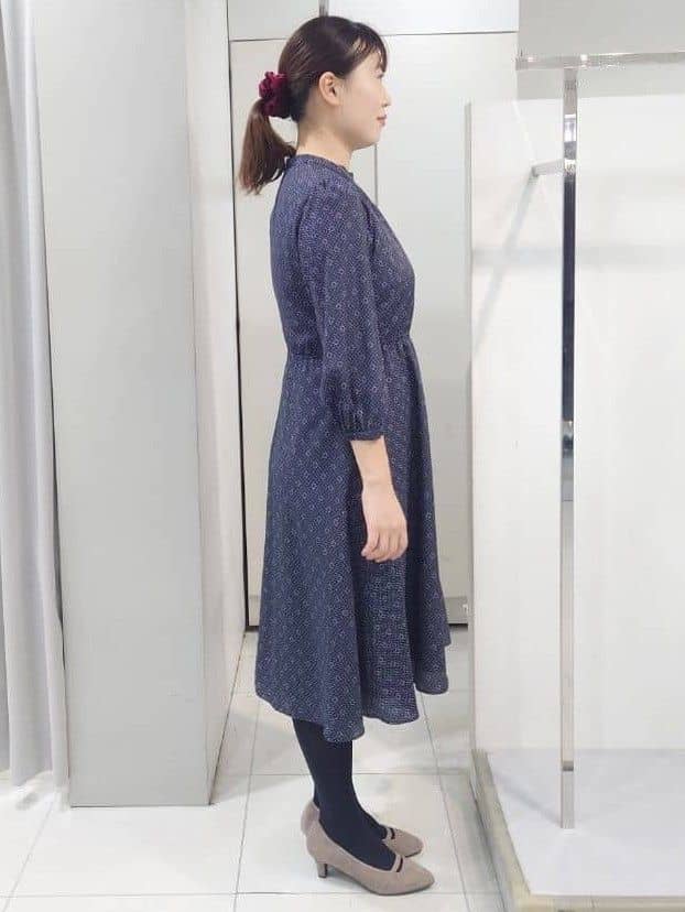AZUSAさんの「Reflect｜【きちんと見え／通勤／セレモニーにおすすめ◎】ドット&times;ダイヤ柄ワンピース」を使ったコーディネート