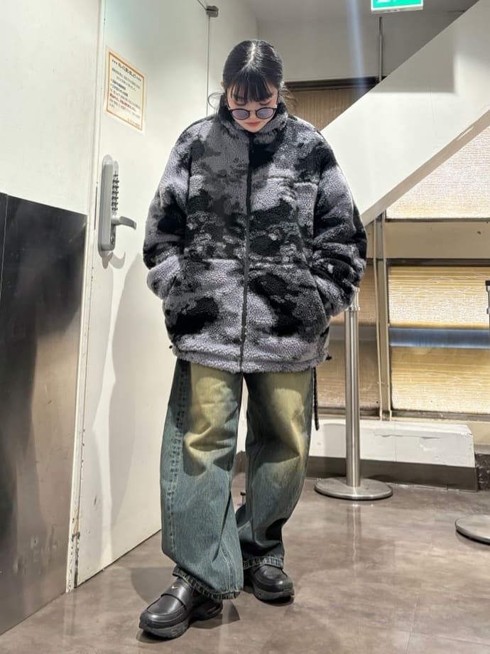 madokaさんの「tk.TAKEO KIKUCHI｜【WEB限定】リバーシブルボアブルゾン」を使ったコーディネート