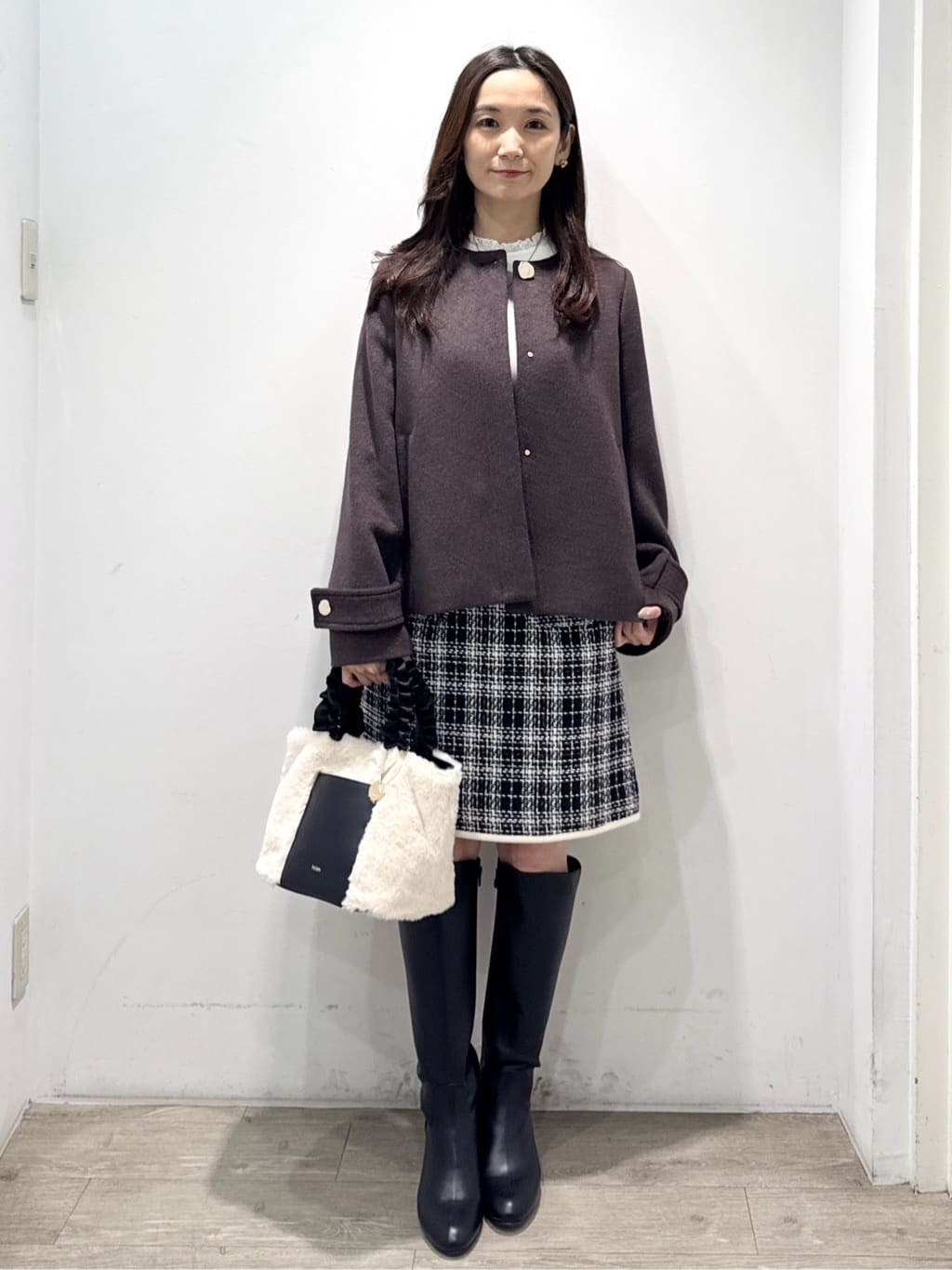 yuicciさんの「OPAQUE.CLIP｜メタル&times;フェイクパール Y字ラリエットネックレス」を使ったコーディネート
