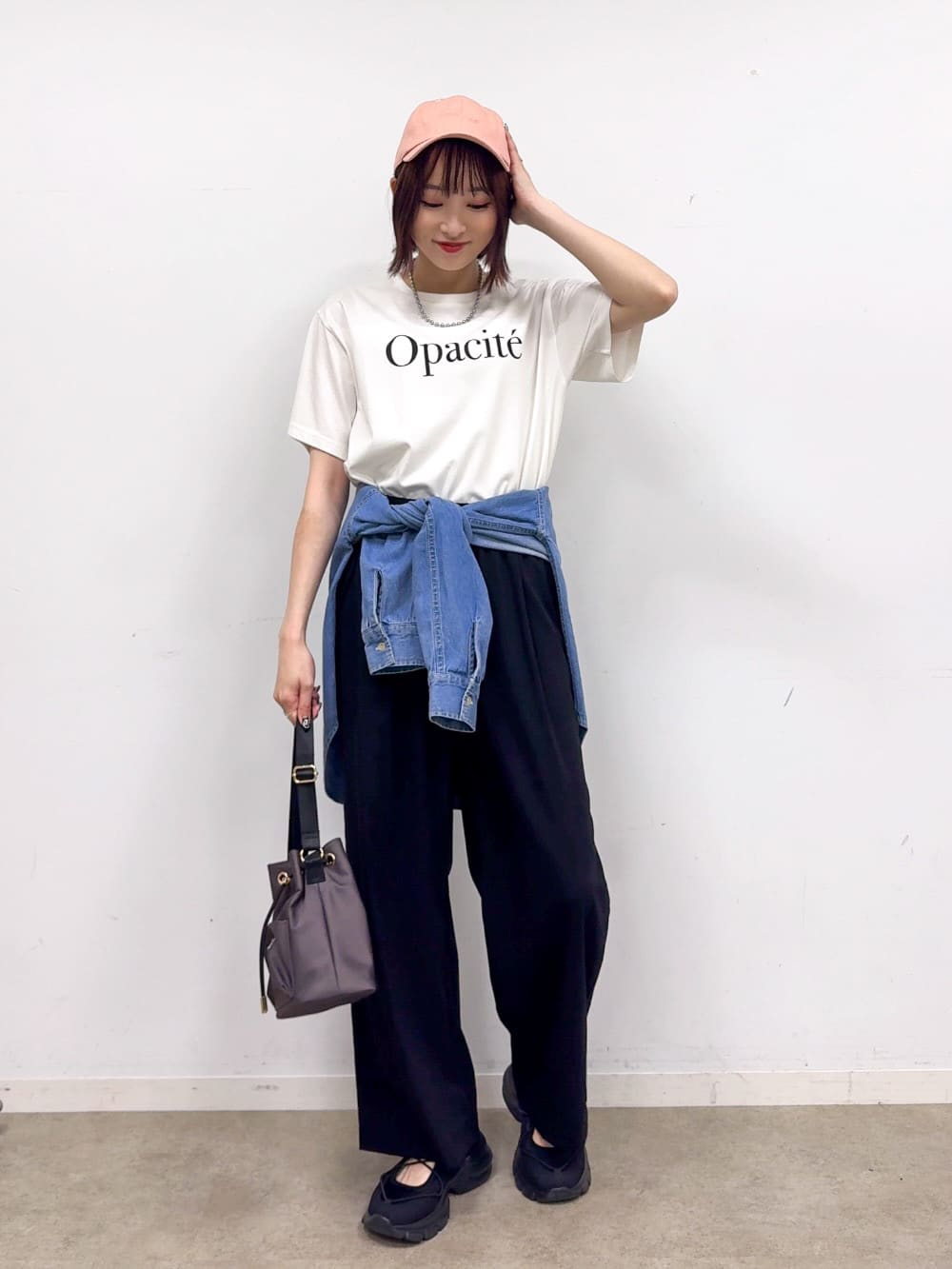 𝐜𝐡𝐢𝐤𝐚さんの「SHOO･LA･RUE｜【S-LL/ひんやり/UV】選べる6柄でそれぞれ欲しくなる プリントTシャツ」を使ったコーディネート
