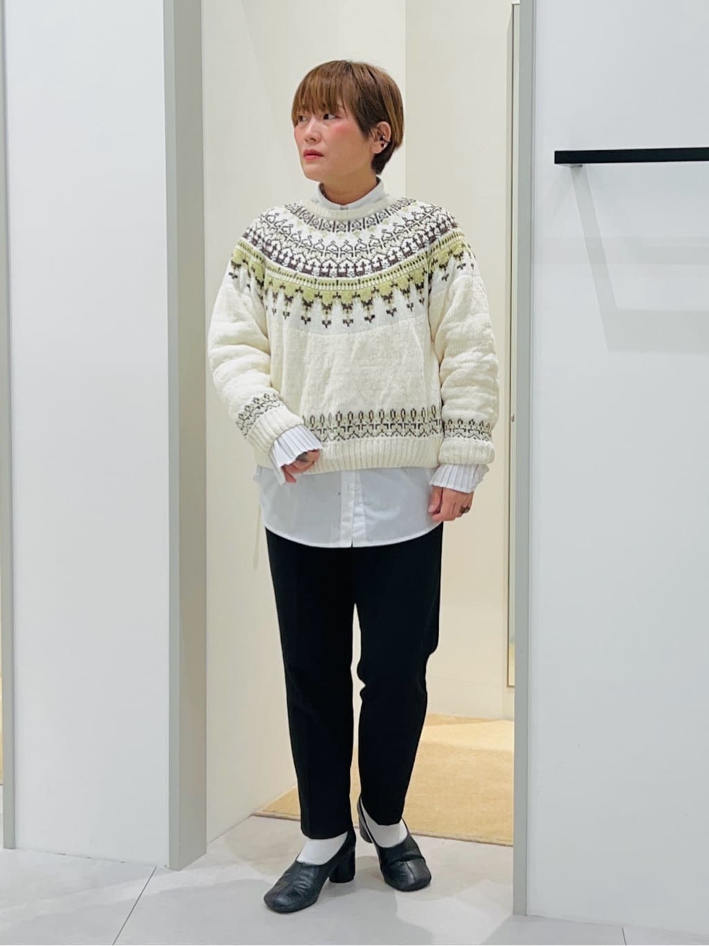 タナさんの「THE SHOP TK｜【ぎゅっとされているような暖かさ】撥水中綿ブルゾン」を使ったコーディネート
