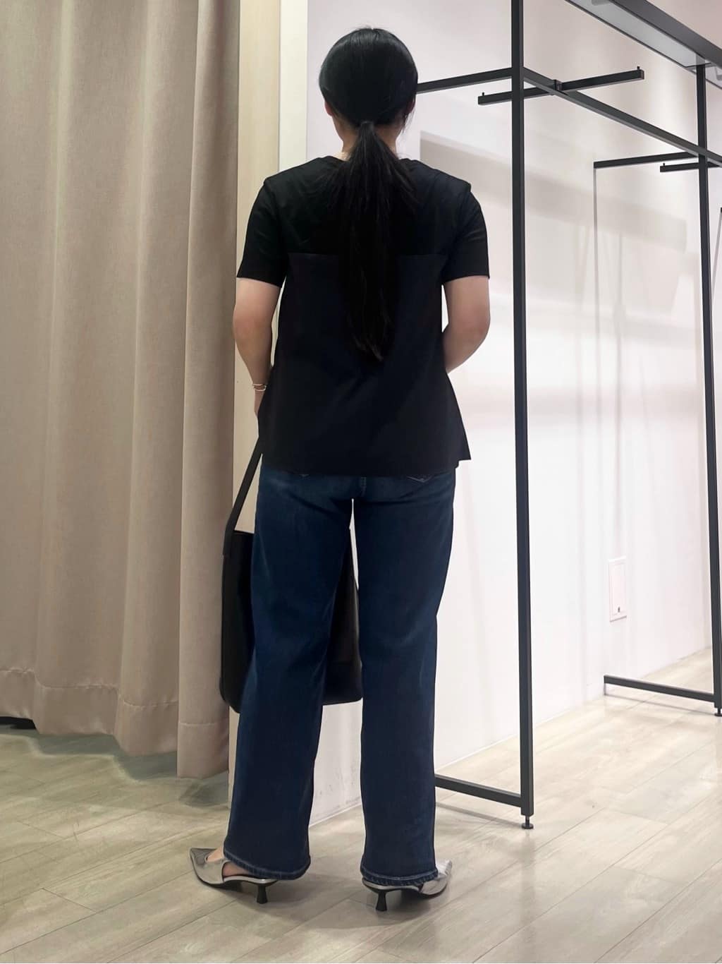 hasuさんの「INDIVI｜【洗える】ビスチェレイヤード風トップス」を使ったコーディネート