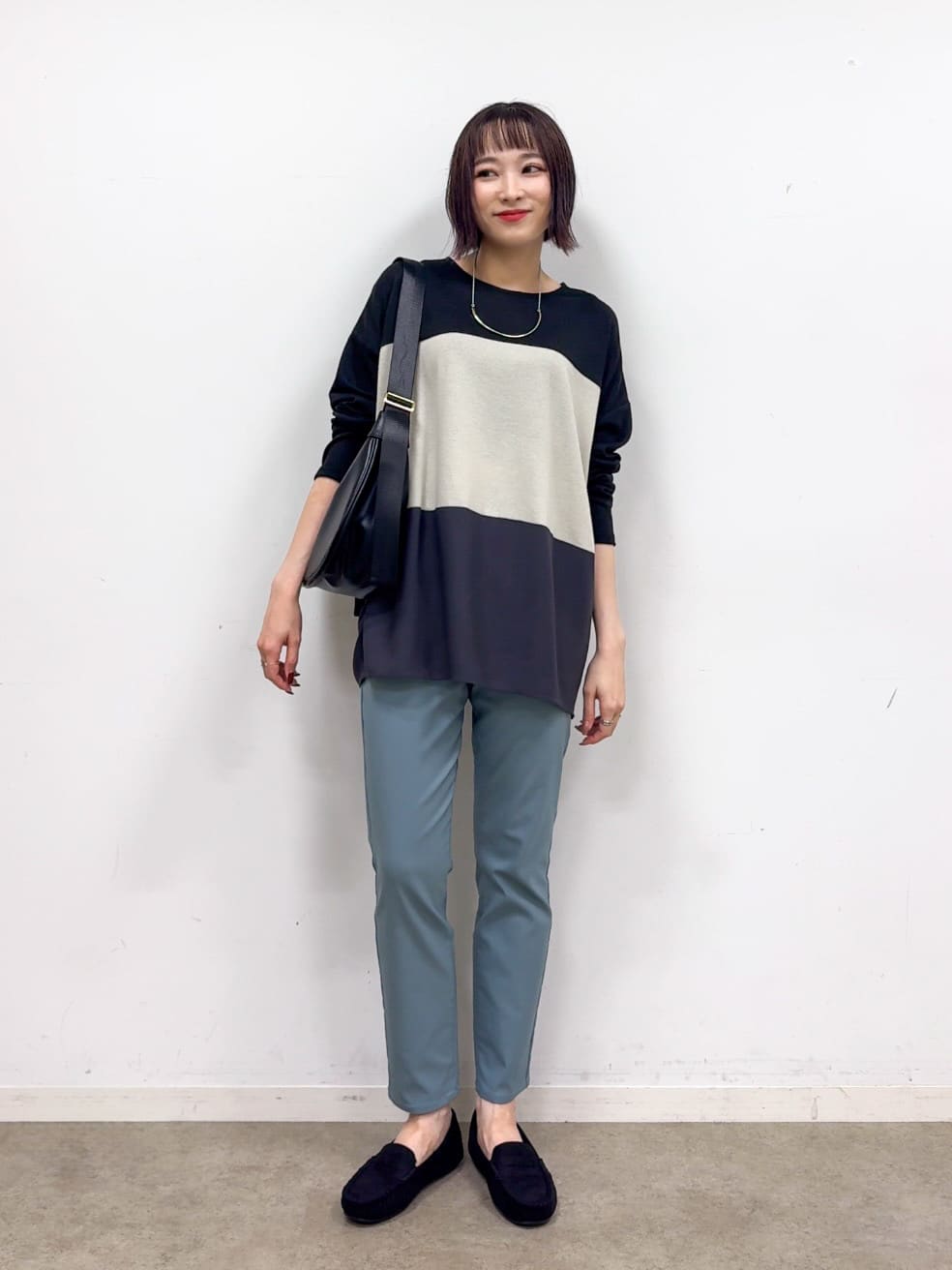 𝐜𝐡𝐢𝐤𝐚さんの「SHOO･LA･RUE｜【洗濯機可/S-LL】フィット感が心地よい ハイパーストレッチスキニー裏起毛」を使ったコーディネート