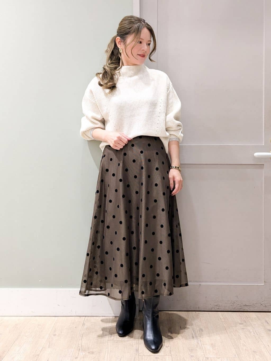 kuwawaさんの「grove｜最終お値下げ！！【名品アウター/3WAY・はっ水】ボアライナー付きモッズコート」を使ったコーディネート