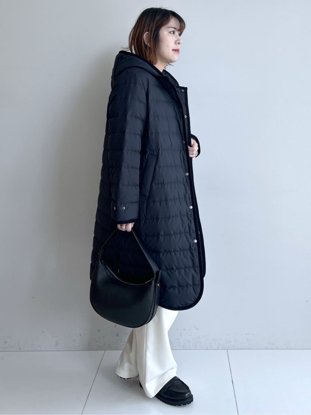 Hirokaさんの「Dessin｜【撥水・2WAY】ミュラーダウンコートロング丈」を使ったコーディネート