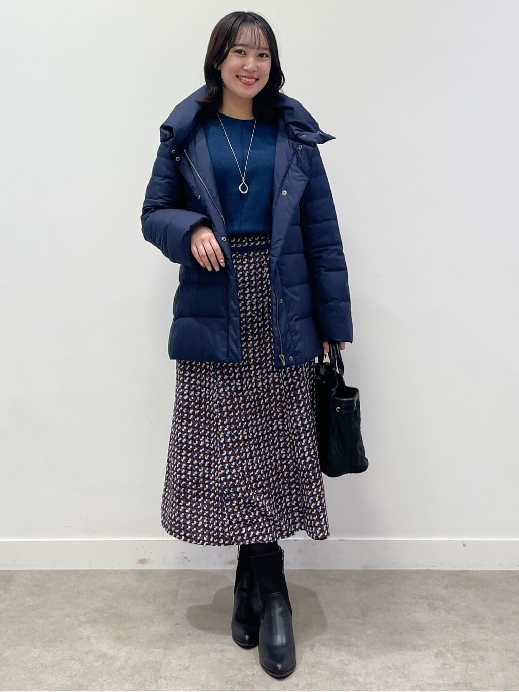 yukariさんの「Reflect｜【選べる8色／スカートにもパンツにも◎】ウール混ボートネックニット」を使ったコーディネート