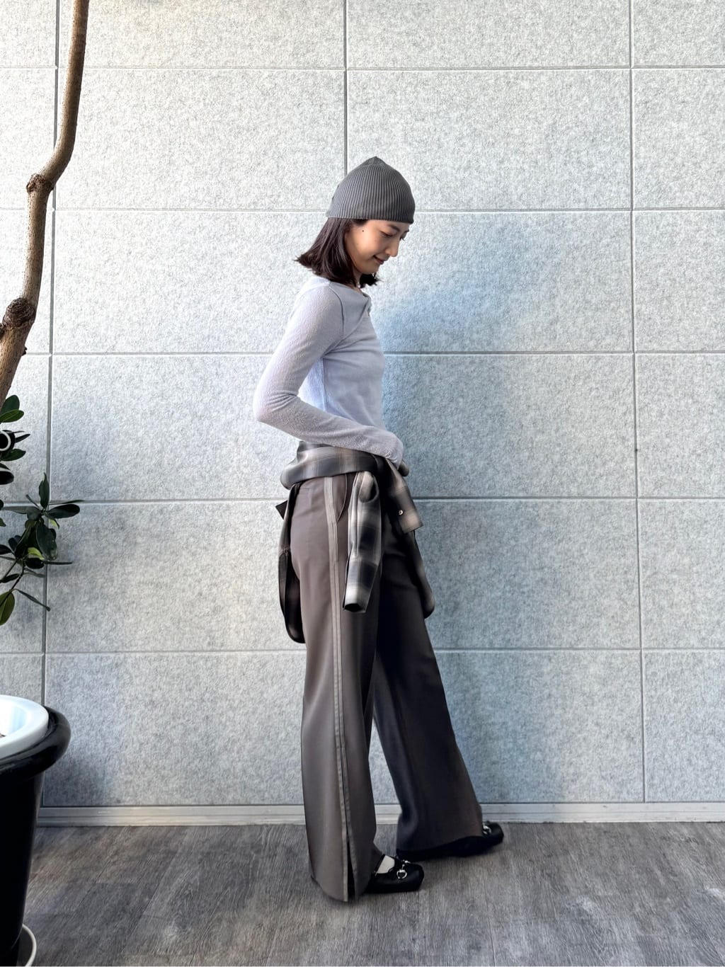 uchi__yamaさんの「CODE A｜twist sheer jersey top」を使ったコーディネート