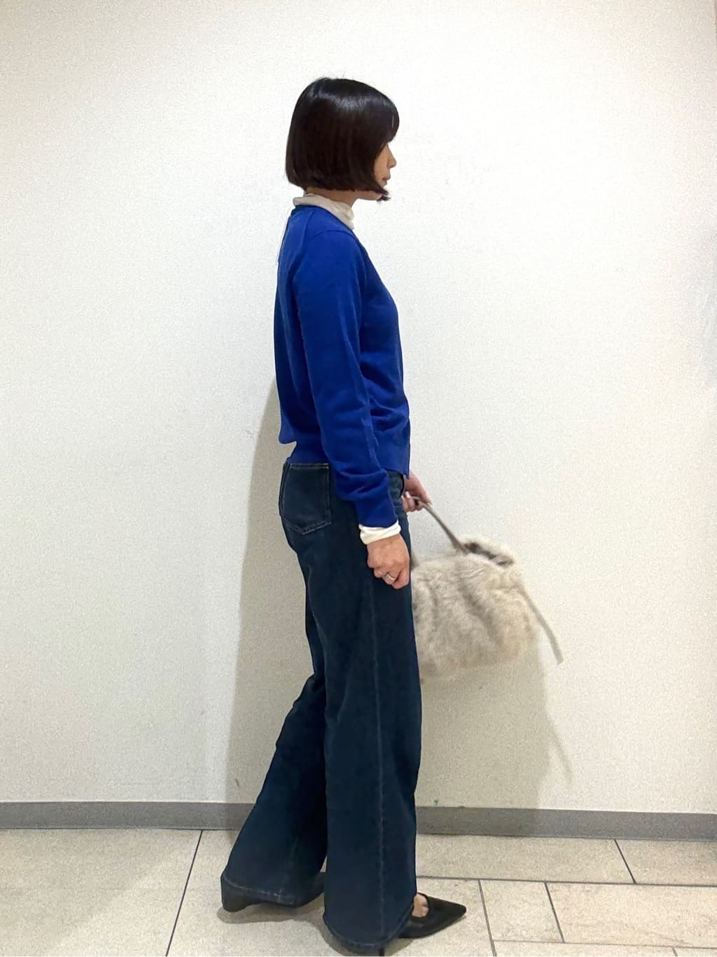 Itoさんの「UNTITLED｜【グレー/ブルー/ジーンズ】ソフトワイドデニムパンツ」を使ったコーディネート