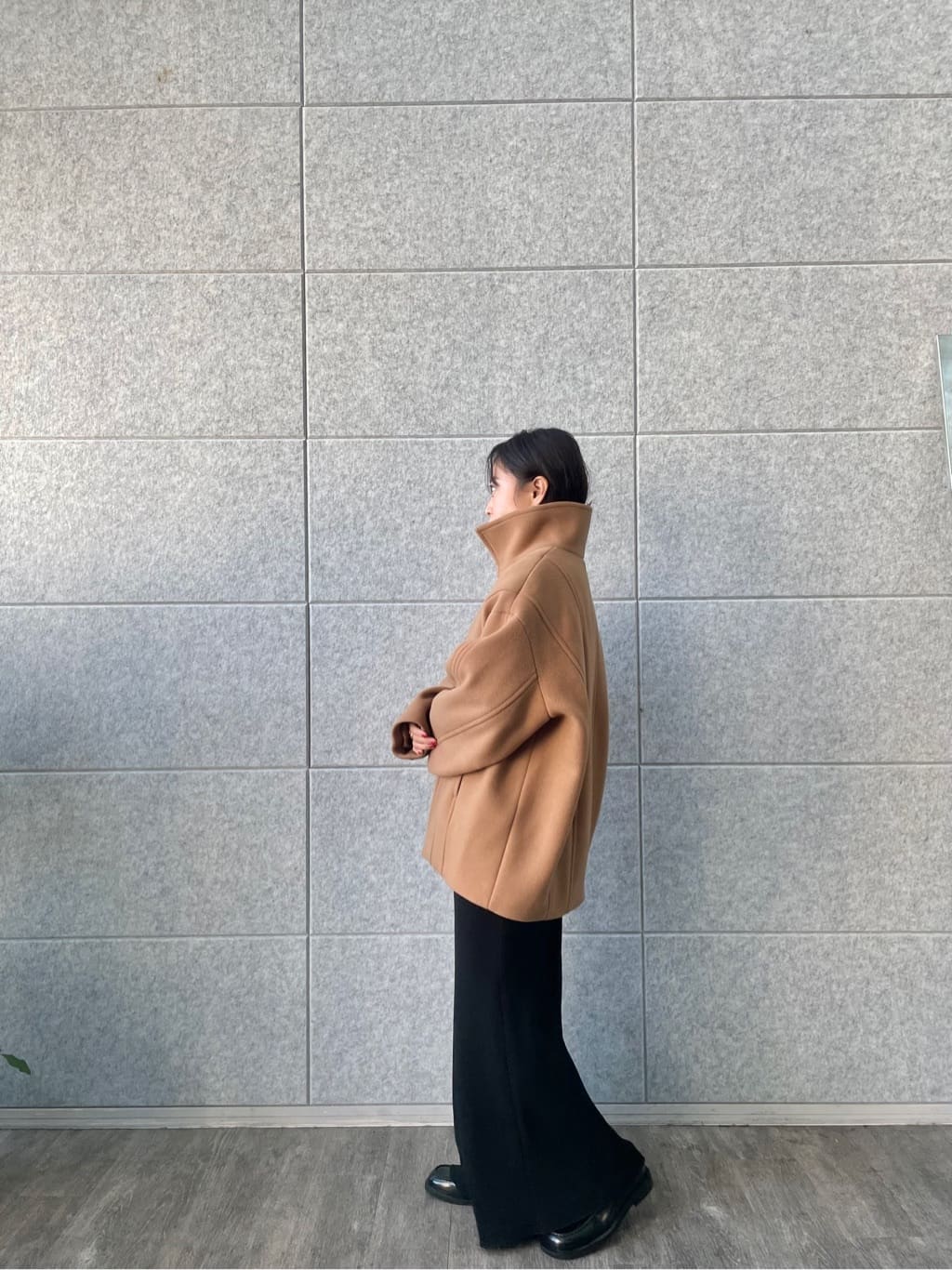 kanakoさんの「CODE A｜◆wool volume short coat」を使ったコーディネート