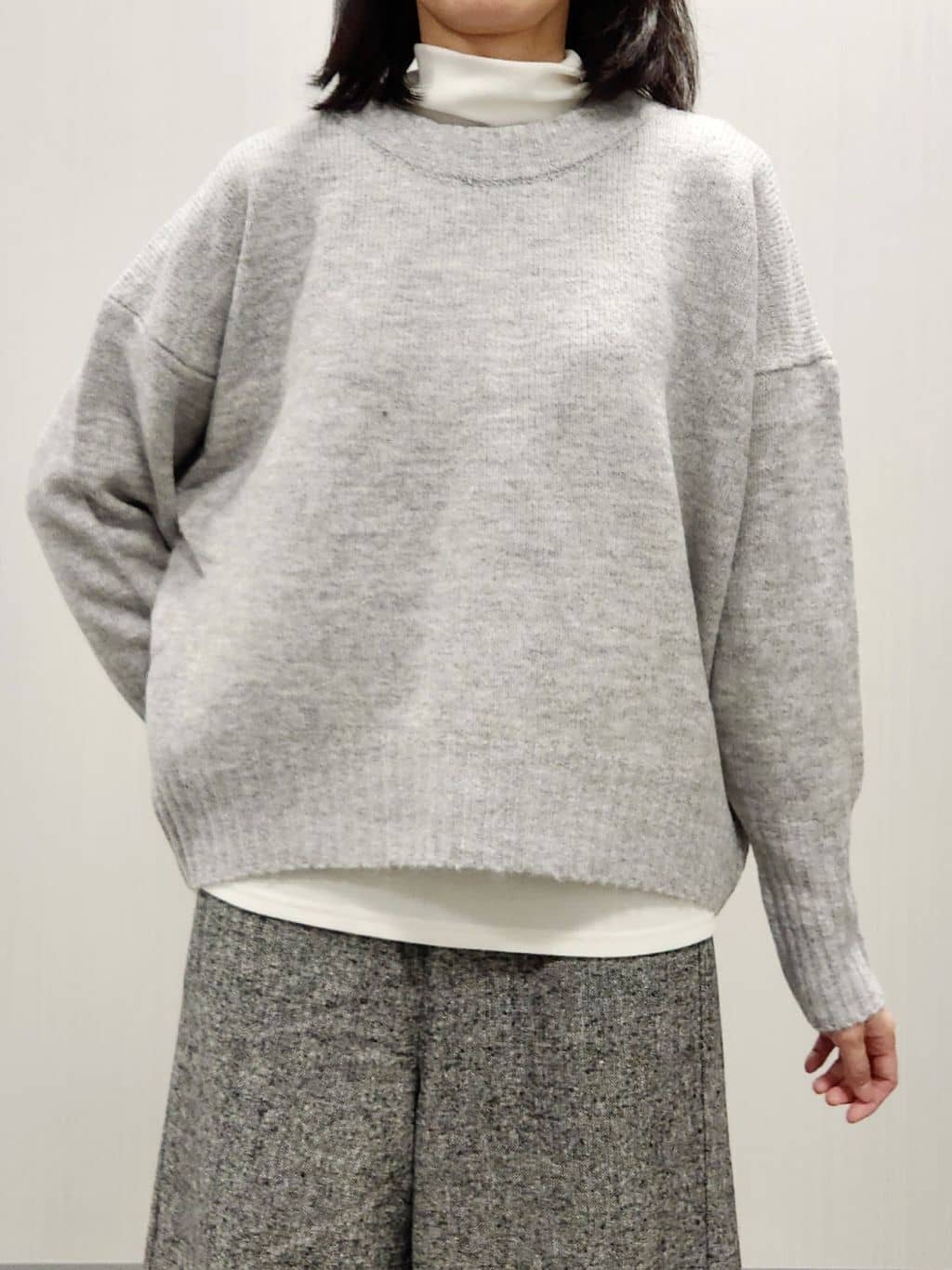 naraさんの「Dessin｜【洗える】クルーネックワイドニット」を使ったコーディネート
