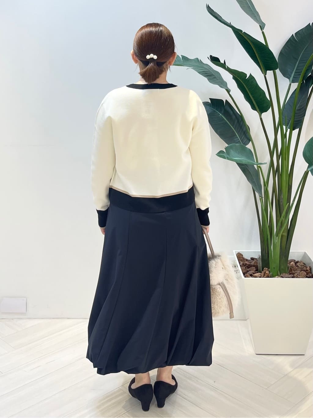 Tomoさんの「UNTITLED｜【アンサンブル可/ジャケット風】ウールミラノリブカーディガン」を使ったコーディネート