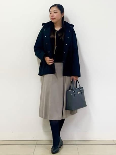 chisaさんの「Reflect｜【すっきり見え／フード取り外し可／通勤におすすめ◎】ライティアウター」を使ったコーディネート