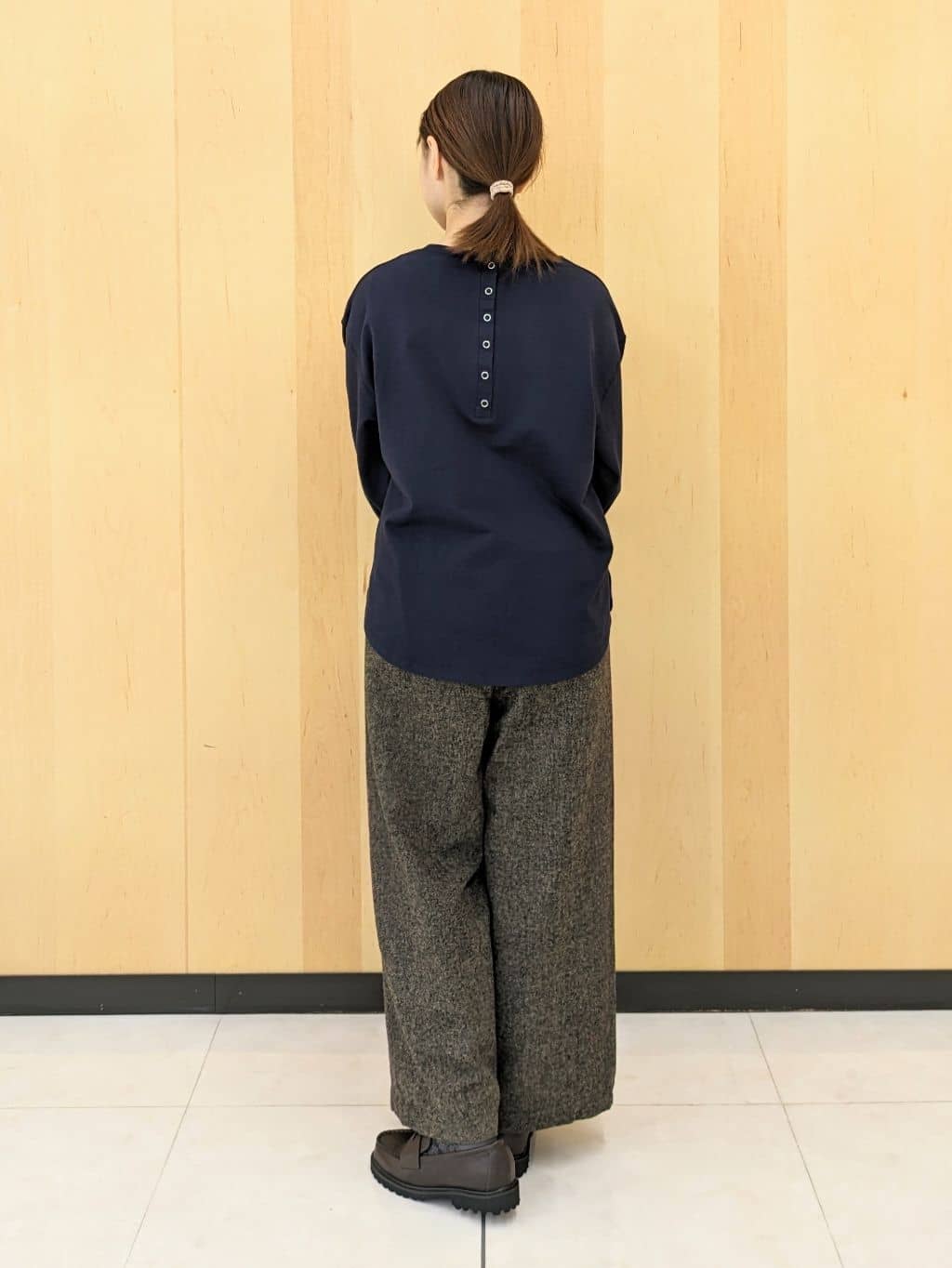 Ayakaさんの「Dessin｜【360度可愛い・洗える】バックヘンリーカットソー」を使ったコーディネート