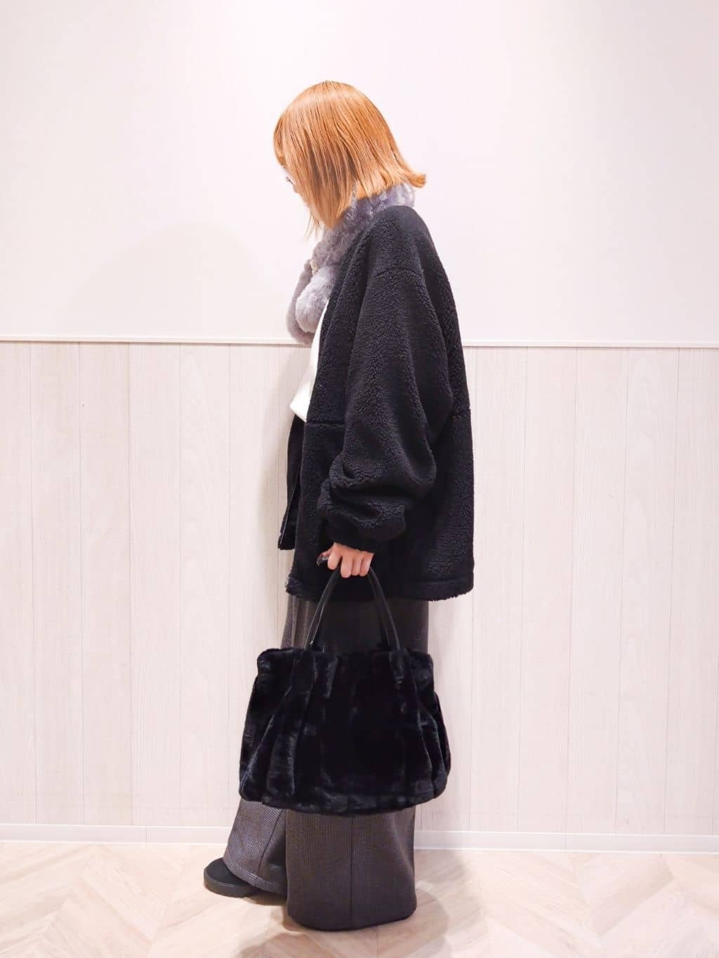 Suzuさんの「SHOO･LA･RUE｜【高レビュー/2WAY】きれい見えで上品な ストライプファートートバッグ」を使ったコーディネート