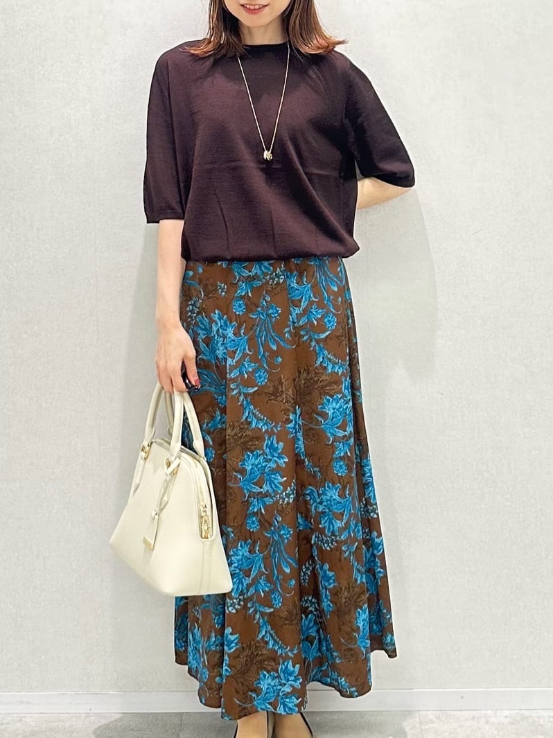 Miwaさんの「UNTITLED｜【アンサンブル可/六分袖/洗える】ウールシルクニット」を使ったコーディネート