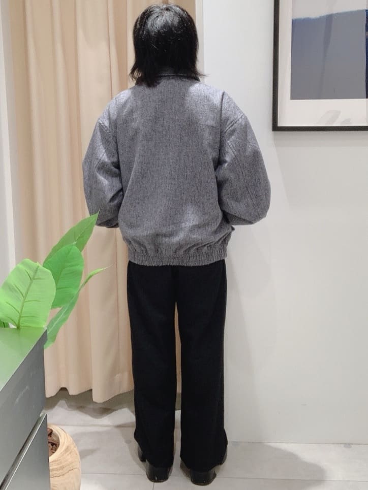 坂。さんの「THE SHOP TK｜ツイードフライトビッグブルゾン 【洗濯機OK／セットアップ可】」を使ったコーディネート