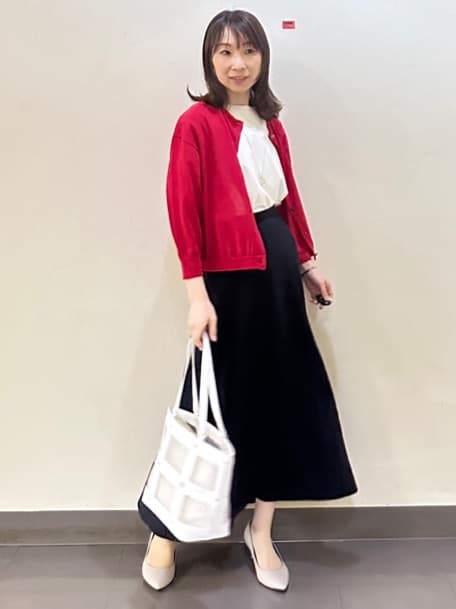 Miwaさんの「UNTITLED｜フープトップネックレス」を使ったコーディネート