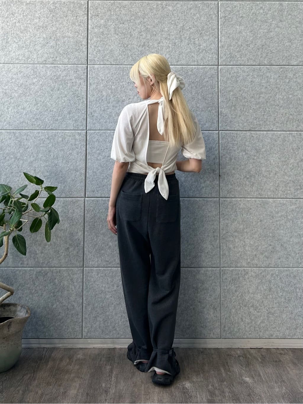 honoka Aさんの「CODE A｜velvet ribbon pullover」を使ったコーディネート