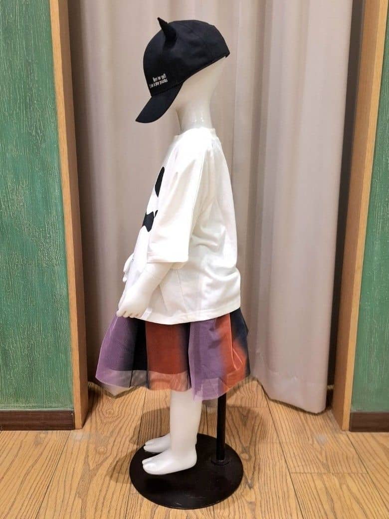 haruさんの「SHOO･LA･RUE｜【100-150cm】リバーシブルチュールスカート」を使ったコーディネート