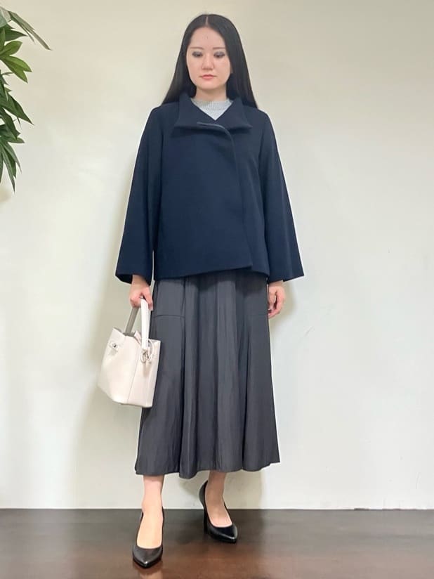 カレンさんの「UNTITLED｜【セットアップ可/ゆったり】ウール混ラメニット」を使ったコーディネート