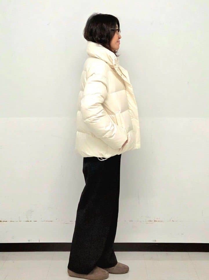 くまみさんの「OPAQUE.CLIP｜撥水ショートダウン【防風／抗菌防臭／洗濯機洗い可】《SS～LL》」を使ったコーディネート