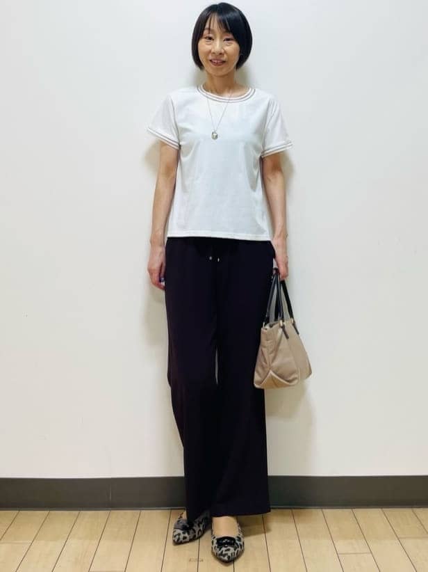 Riiさんの「Reflect｜【インナーにおすすめ◎】シアーネックデザインプルオーバー」を使ったコーディネート