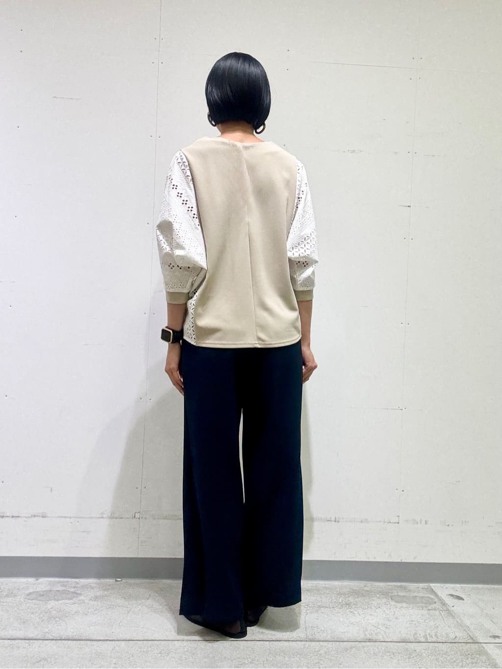 naoさんの「INDIVI｜【着る日傘／遮熱／UVケア】ワイドパンツ」を使ったコーディネート
