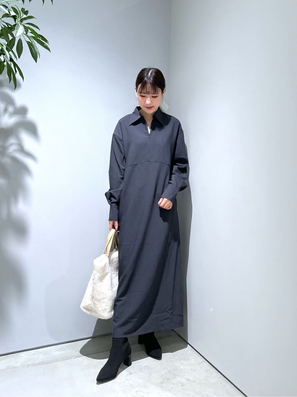 Renoさんの「INDIVI｜ビッグシュシュ」を使ったコーディネート