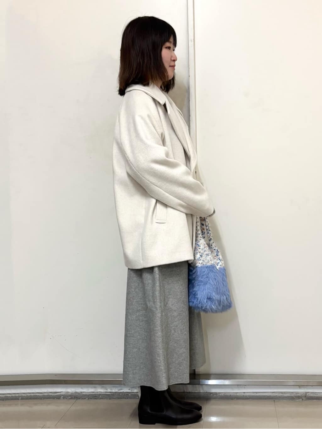 やまさんの「OPAQUE.CLIP｜ラメガーターボートネックニット【洗濯機OK】」を使ったコーディネート