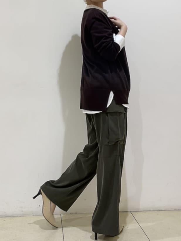 watanabeさんの「UNTITLED｜【8色展開/体型カバー】魅せるタイムレスニット」を使ったコーディネート