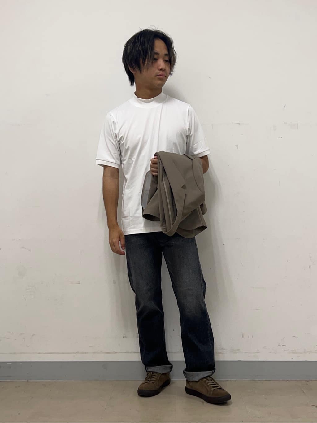 Hiroさんの「TAKEO KIKUCHI｜【COOL CITY WEAR】アーバンクール ジャケット /接触冷感・吸水速乾」を使ったコーディネート