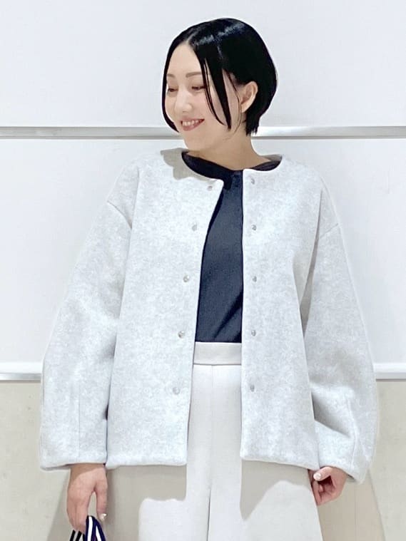 eriko さんの「Dessin｜【洗える】ウールブレンド後ろボタンニット」を使ったコーディネート