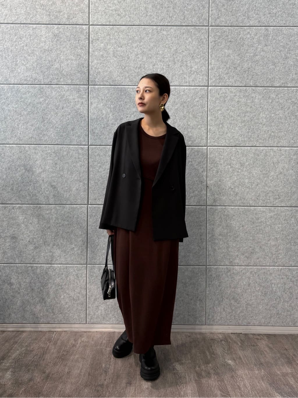 ayanoさんの「INDIVI｜タンクトップレイヤードワンピース」を使ったコーディネート