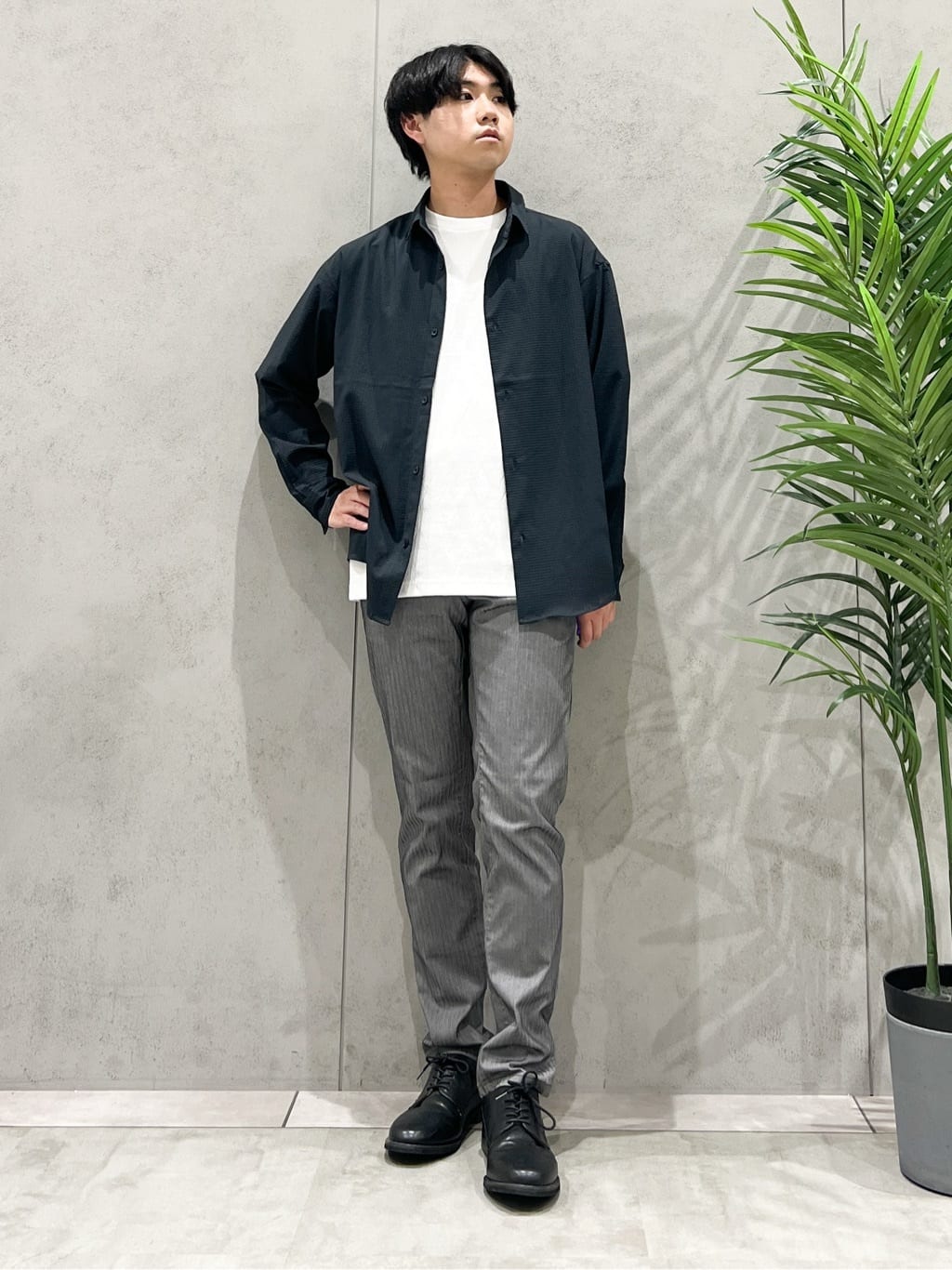 SHI-MAさんの「THE SHOP TK｜パターンジャカード半袖Tシャツ【洗濯機OK】」を使ったコーディネート