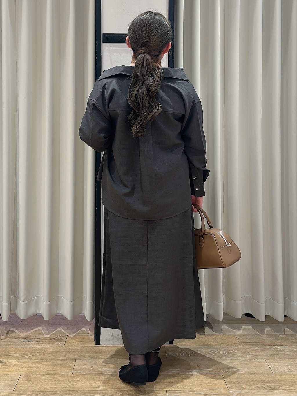 suzuさんの「grove｜【カセット服/選べる着丈】洗濯機で洗えるオーバーシャツ」を使ったコーディネート