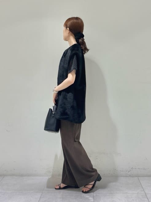 kyokaさんの「UNTITLED｜【トレンド/ジレ】フェイクファーベスト」を使ったコーディネート