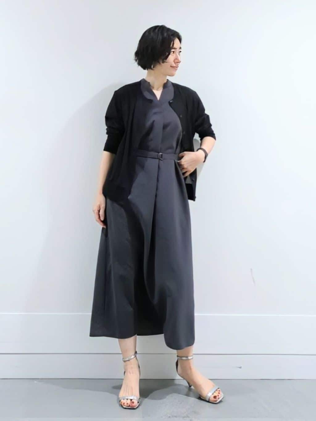ミズタさんの「UNTITLED｜【UV/はっ水】リラククールワンピース」を使ったコーディネート