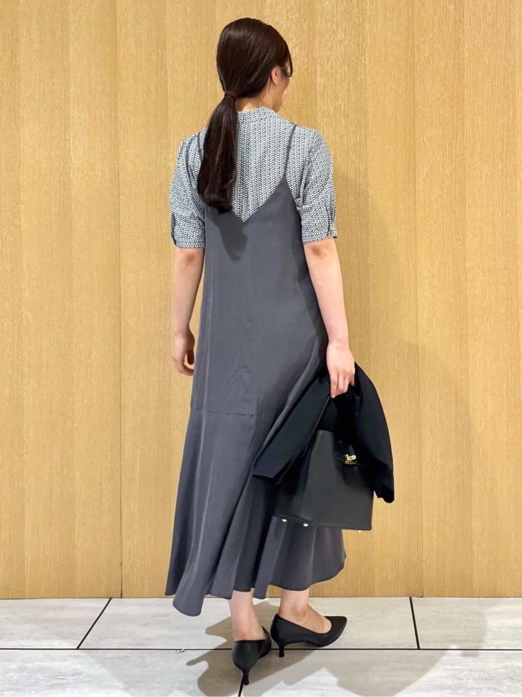 nanaさんの「UNTITLED｜【通勤/オフィス】ジオメ柄ボウタイブラウス」を使ったコーディネート