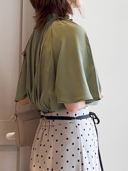 yamakoさんの「grove｜ドットで華やぐ　軽やかマーメイドスカート」を使ったコーディネート