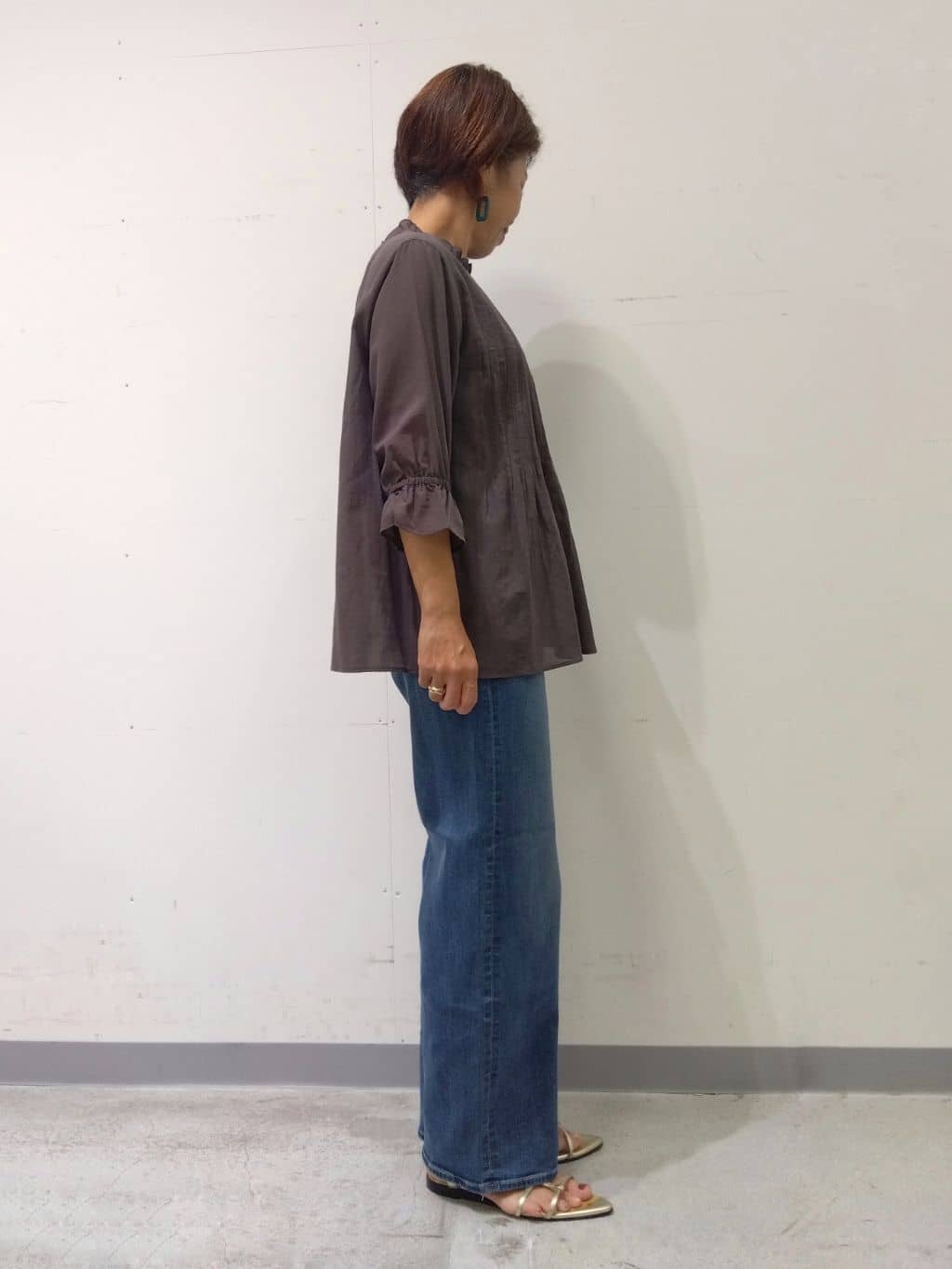 Kさんの「INDIVI｜【洗える/コットン】ピンタックシアーブラウス」を使ったコーディネート