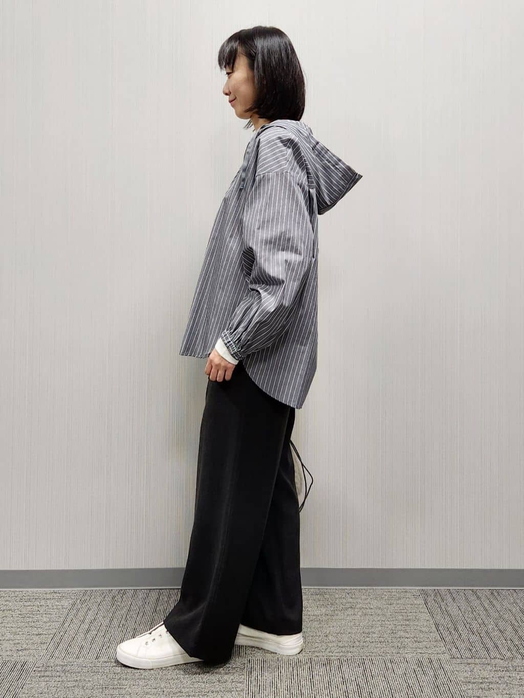 naraさんの「Dessin｜【選べる首元デザイン/洗える】クルーネックロングTシャツ」を使ったコーディネート
