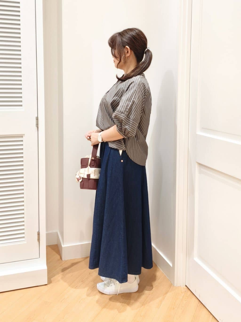 AIKOsanさんの「Dessin｜【2WAY】メッシュバケツBAG」を使ったコーディネート