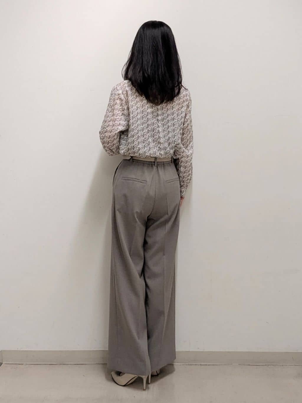 miiさんの「INDIVI｜【きれいめ／オフィス／イベント】フェザージャカードブラウス」を使ったコーディネート